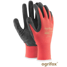 Рукавиці захисні OX.11.558 LATEKS з латексним покриттям, біло-блакитні — OGRIFOX