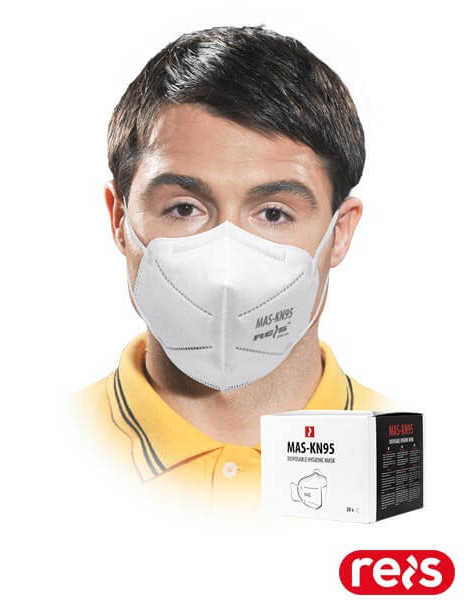 Маска гігієнічна п’ятишарова MAS-KN95 W (біла)