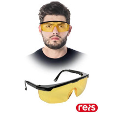 Окуляри захисні протиосколкові GOG-FRAMBER-LIGHT YB (жовто-чорні)