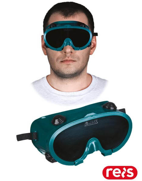 Окуляри захисні зварювальні GOG-SPARK ZB (зелено-чорні)