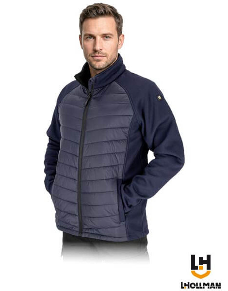 Куртка захисна утеплена гібридна стьобана MERGER чоловіча, темно-синя — L.HOLLMAN