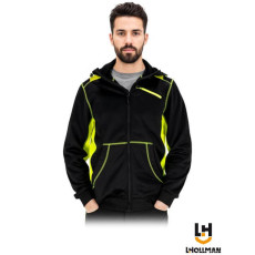 Толстовка захисна ORRO чоловіча, чорно-жовта — L.HOLLMAN