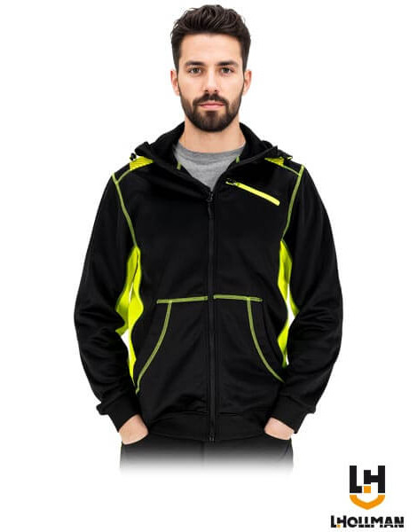 Толстовка захисна ORRO чоловіча, чорно-жовта — L.HOLLMAN