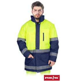 Куртка зимова робоча REIS BLUE-YELLOW-J YG