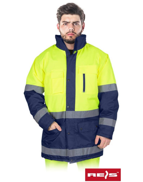 Куртка зимова робоча REIS BLUE-YELLOW-J YG